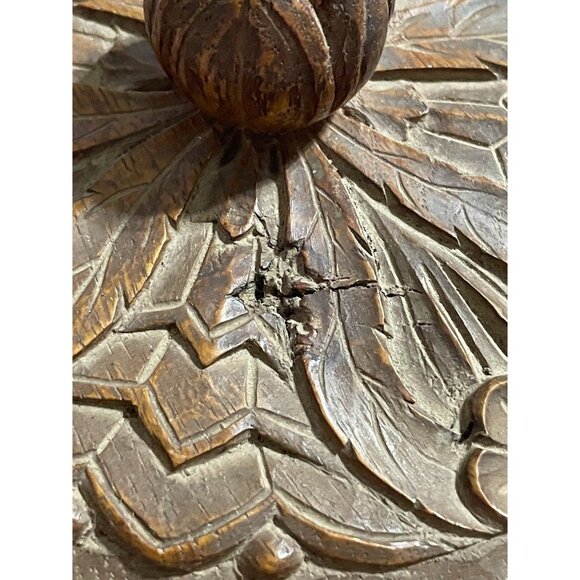 SIGNED Hans Steiner Hand Carved Wooden Trinket Box Bowl & Lid Saulgau Germany - Picture 9 of 13